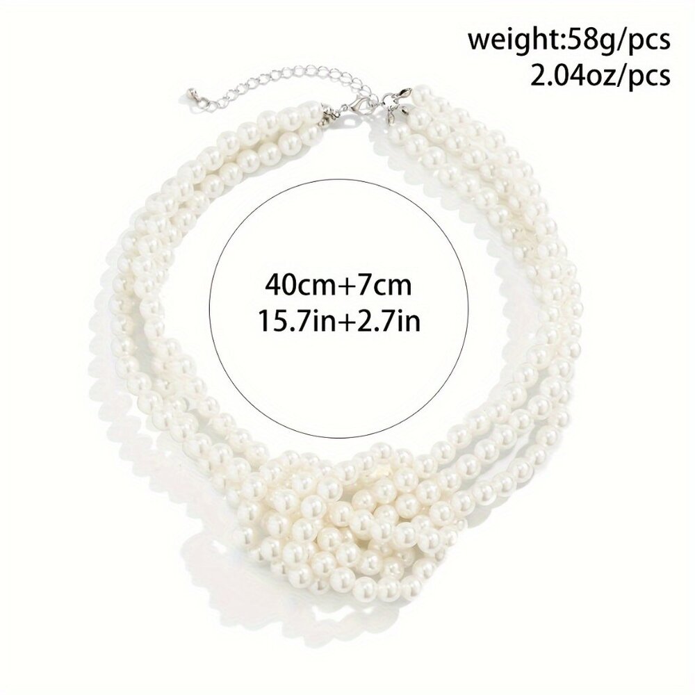 Elegant Black and White Necklace with Beaded Strands - Picture 11 of 12